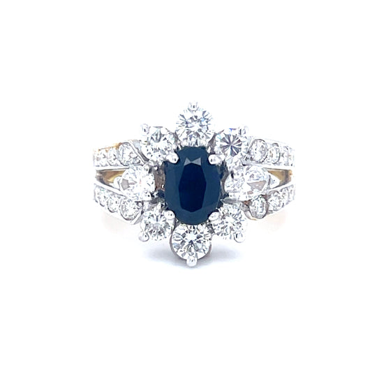 Sapphire & Diamond Dress Ring