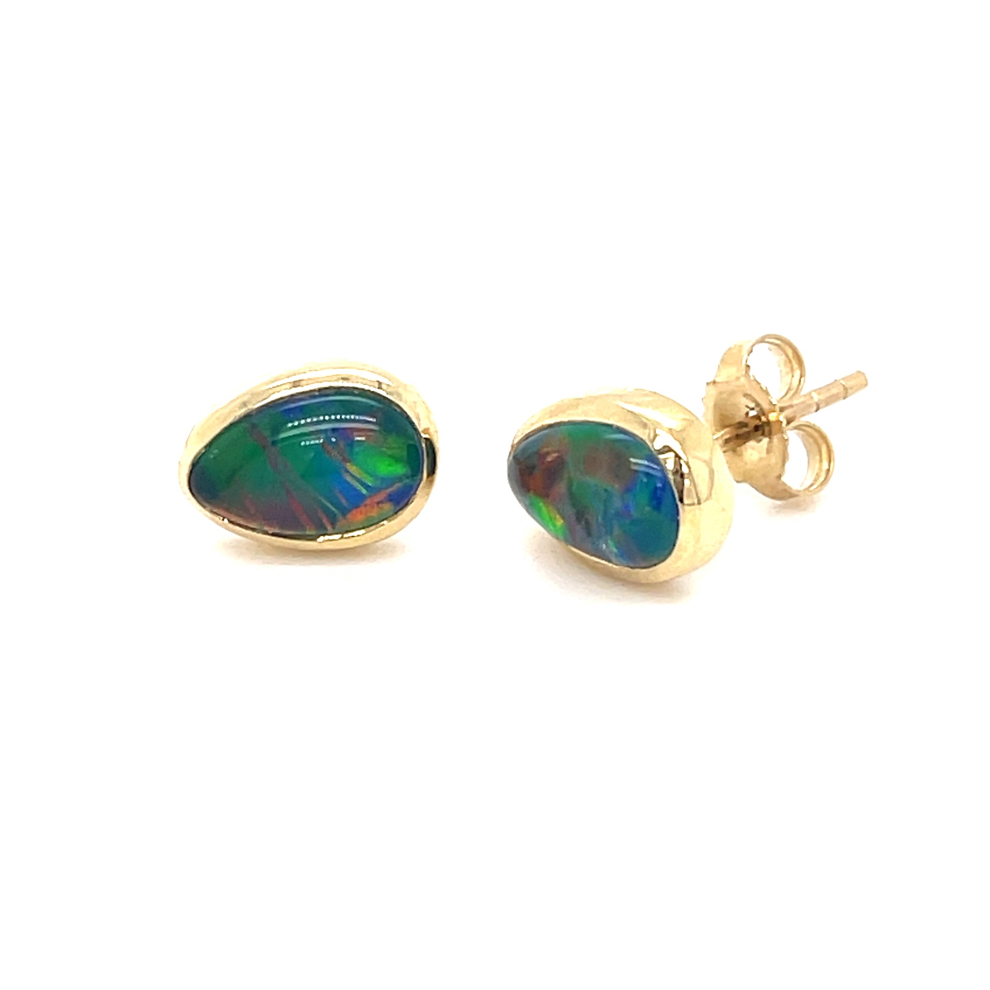 Natural Opal Stud Earrings