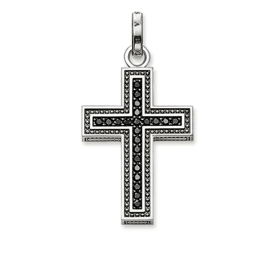 Pendant "Black Cross Pavé"