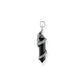 Pendant blackened onyx with snake