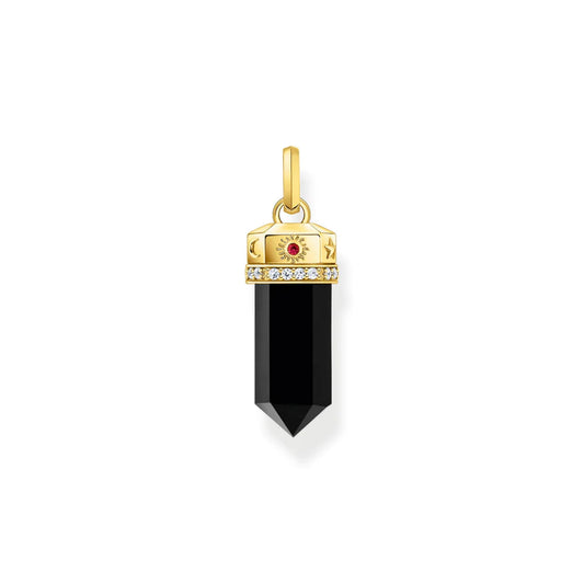 Cosmic Pendant With Hexagon Shaped Onyx