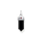 Silver Cosmic Pendant With Hexagon Shaped Onyx