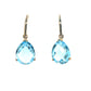Blue Topaz Hook Earrings