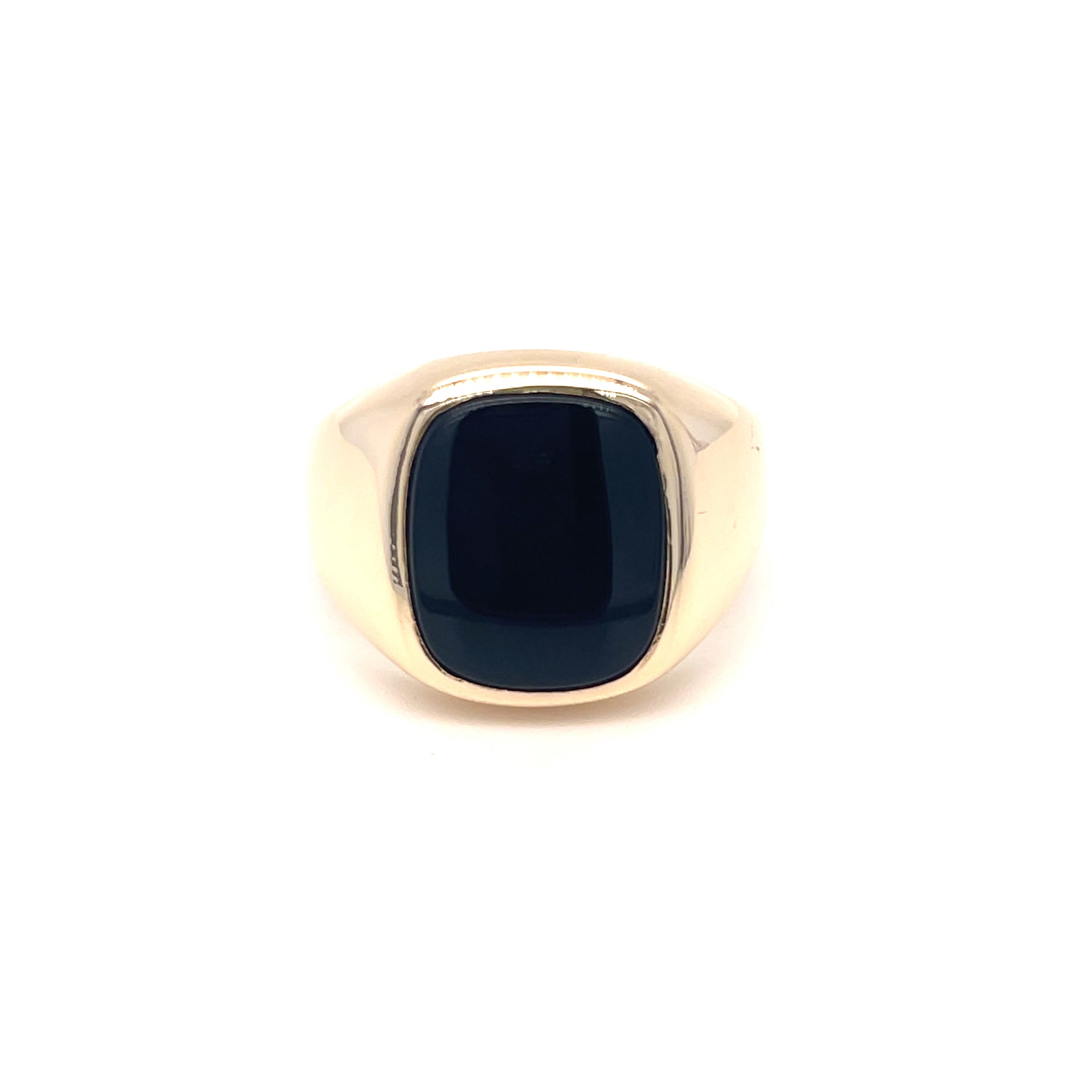 Natural Black Onyx Men's Ring