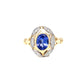 Natural Tanzanite & Diamond Ring