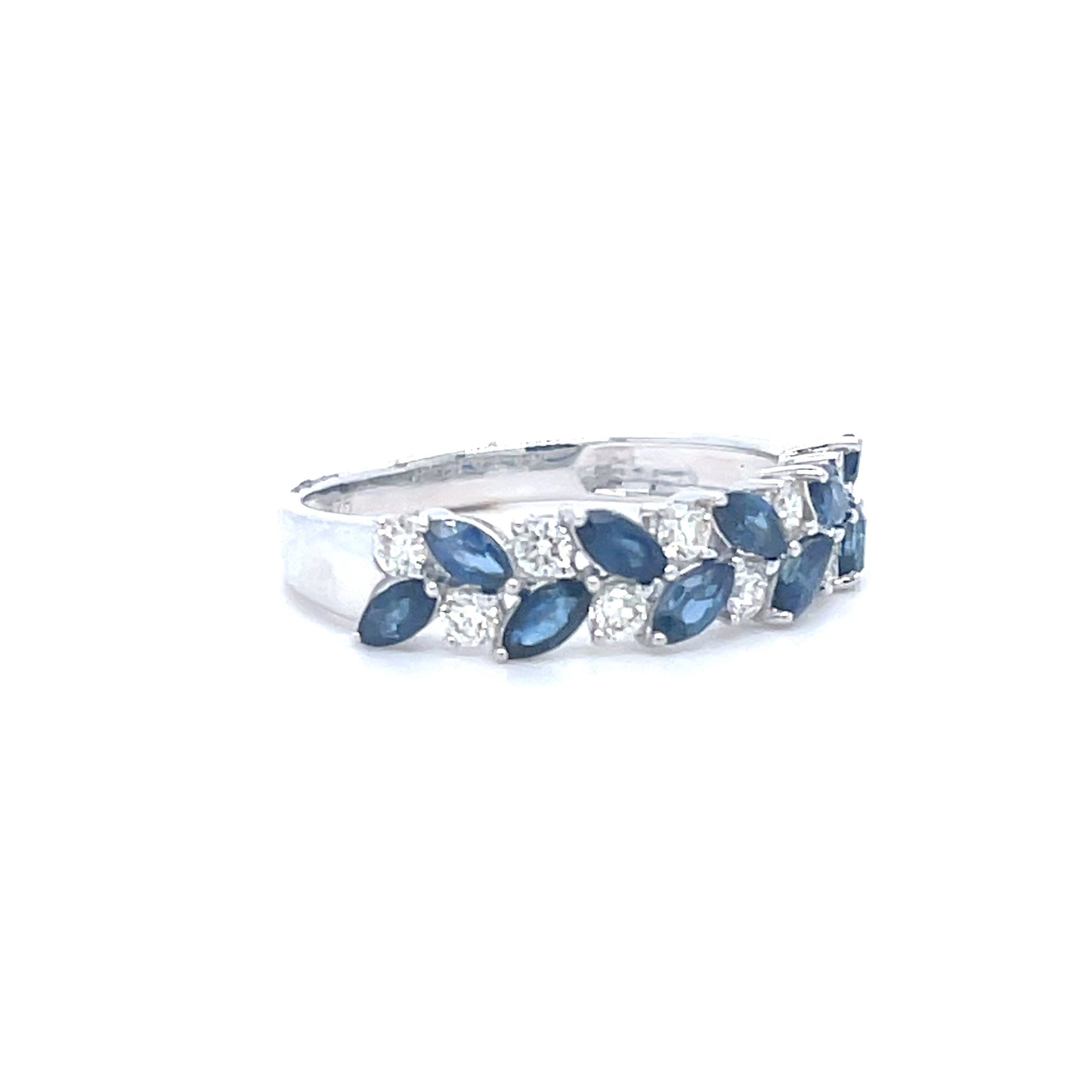 Natural Sapphire & Diamond Dress Ring