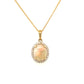 Natural Opal & Diamond Pendant