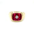 Red Spinel Men's Ring