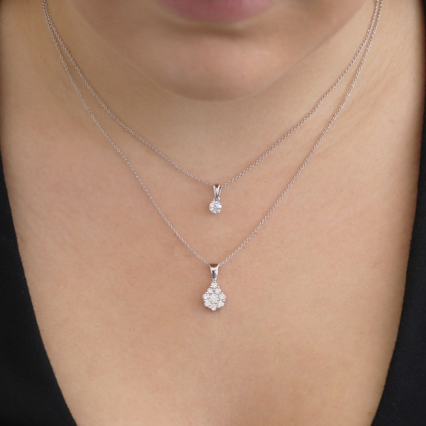 White Gold Diamond Pendant