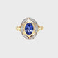 Natural Tanzanite & Diamond Ring