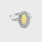 Natural Opal & Diamond Ring