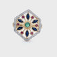 Classic Ring With Natural Gems