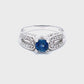 Natural Sapphire & Diamond Ring
