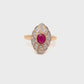 Natural Ruby & Diamond Dress Ring