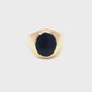 Natural Black Onyx Men's Ring