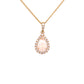 Natural Crystal Opal & Diamond Pendant