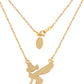 Tinker Bell Silhouette Necklace - Gold