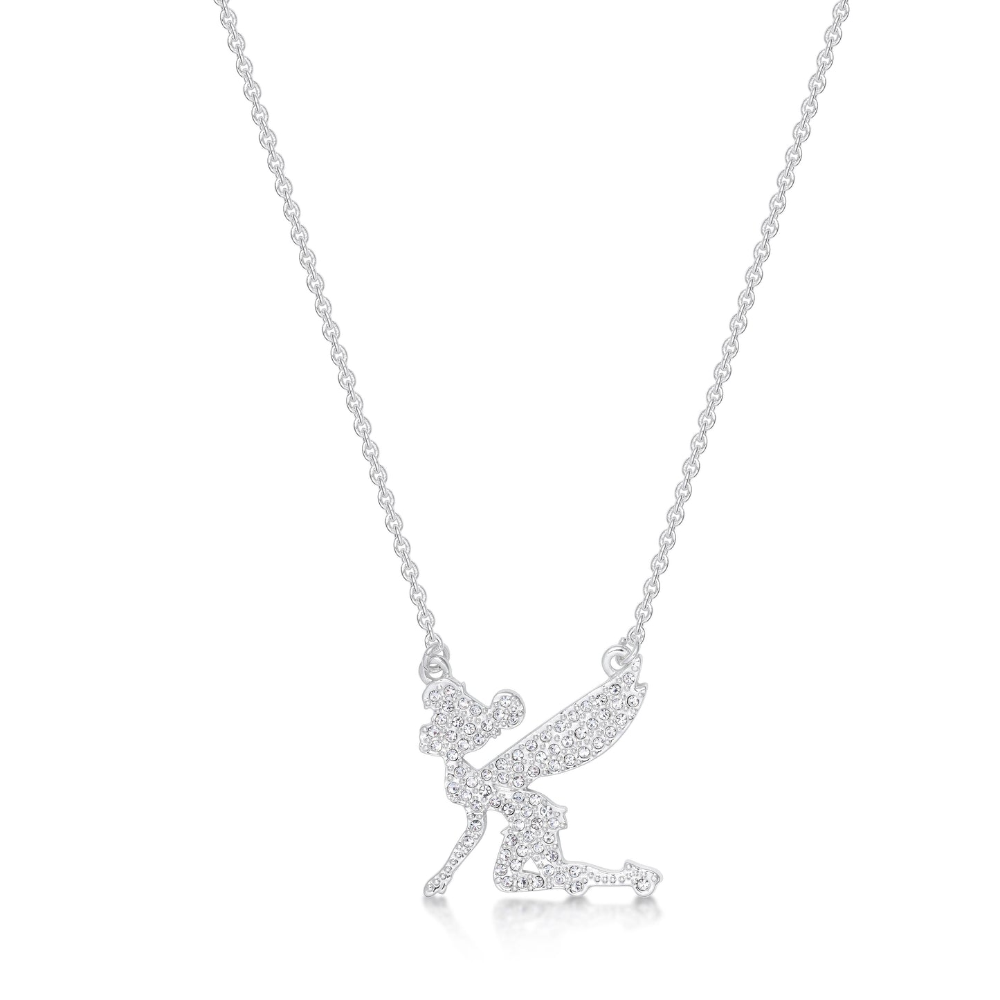 Tinker Bell Crystal Necklace - Silver