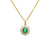Natural Emerald & Diamond Pendant