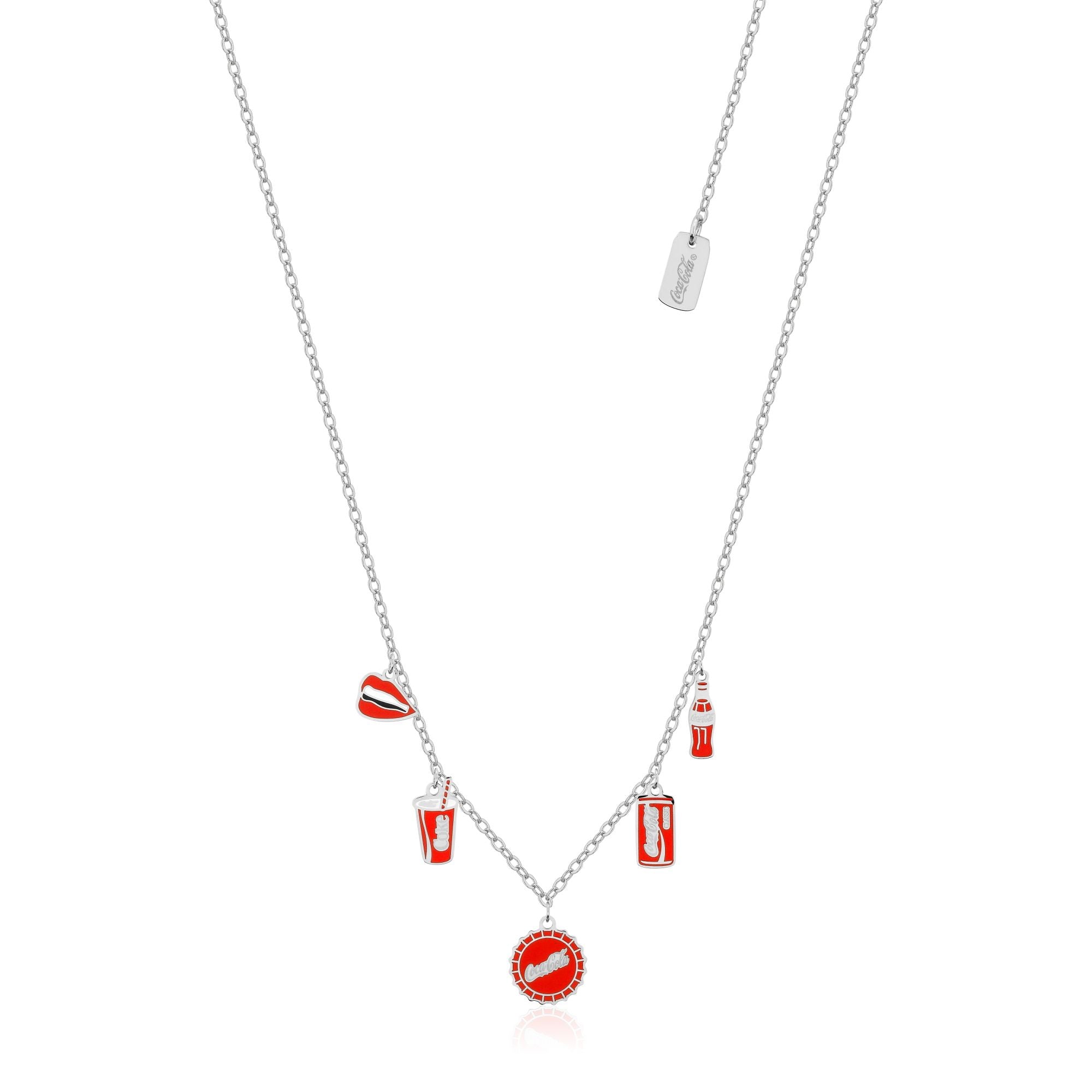 Coca Cola Charm Necklace - Silver