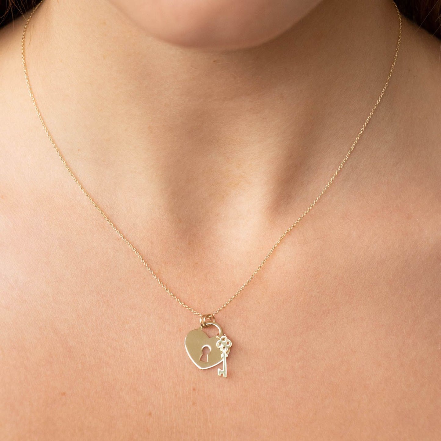 Heart Lock & Key Necklace