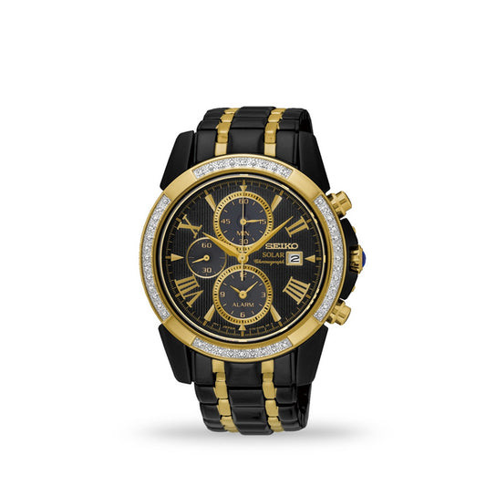 Seiko Le Grand Sport Solar Diamond Set Men's Watch