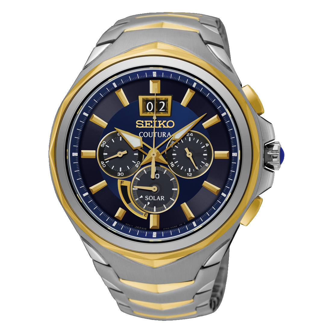 SEIKO Coutura Solar Chronograph Watch
