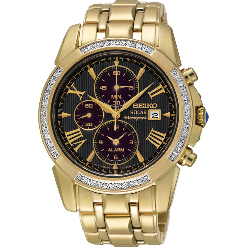 Seiko Le Grand Sport Solar Diamond Set Men's Watch