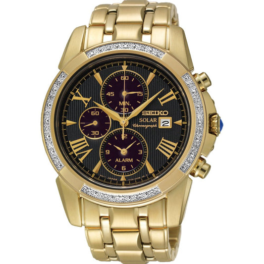 Seiko Le Grand Sport Solar Diamond Set Men's Watch