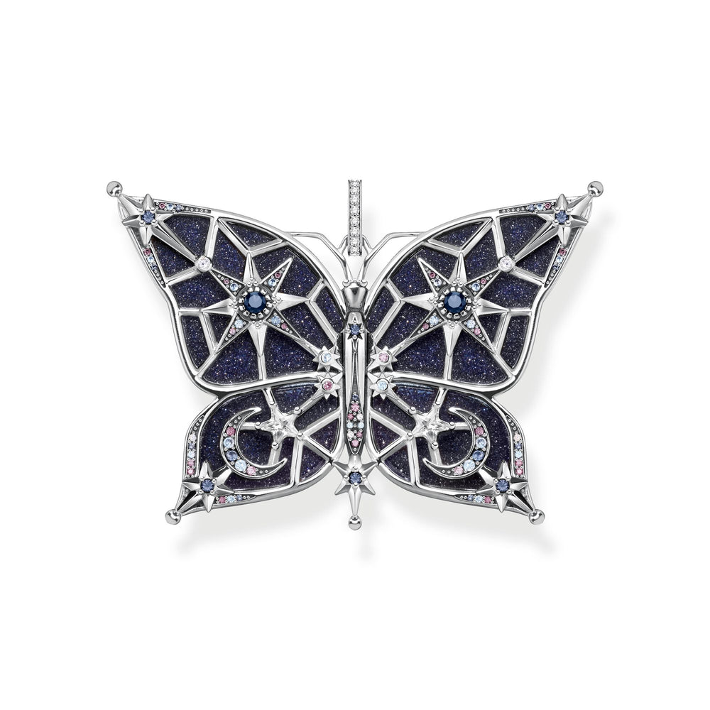 Butterfly Star & Moon Pendant