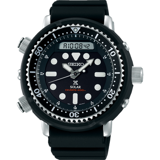 SEIKO Prospex Solar Divers Watch Alarm Chonograph
