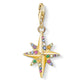 Charm Pendant Colourful Star Gold