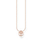 Necklace Tree of Love White Stones Rose Gold
