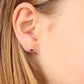 Natural Ruby & Diamond Studs